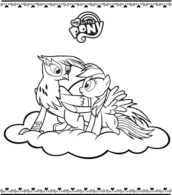 mane 6 coloring pages - photo #19